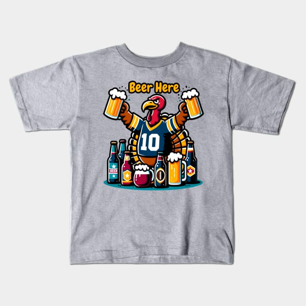 Beer Here Kids T-Shirt by MtWoodson